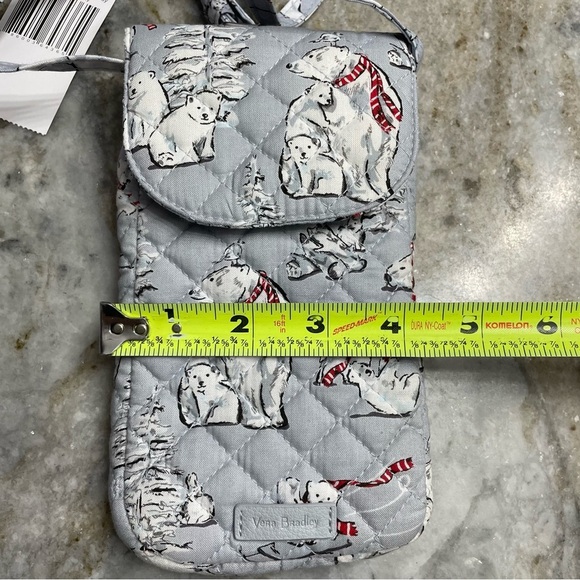 VERA BRADLEY Carson Cellphone Crossbody Bag Beary Merry BEARS Polar Bears NWT - Picture 9 of 10